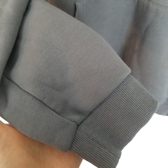 Dutch Brothers Mens M Gray Spell Out Long Sleeves Pullover Hoodie Sweatshirt - Picture 4 of 7